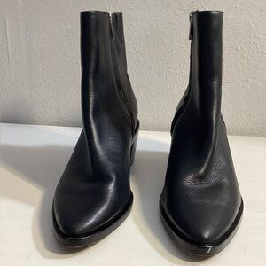 Madewell Black Leather Ankle Booties